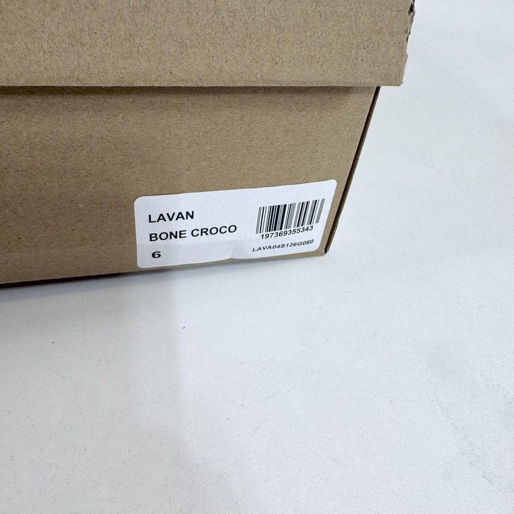 Steve Madden Lavan Boots Womens Size 6 White Bone Croco Mid Calf Kitten Heel - Picture 3 of 11